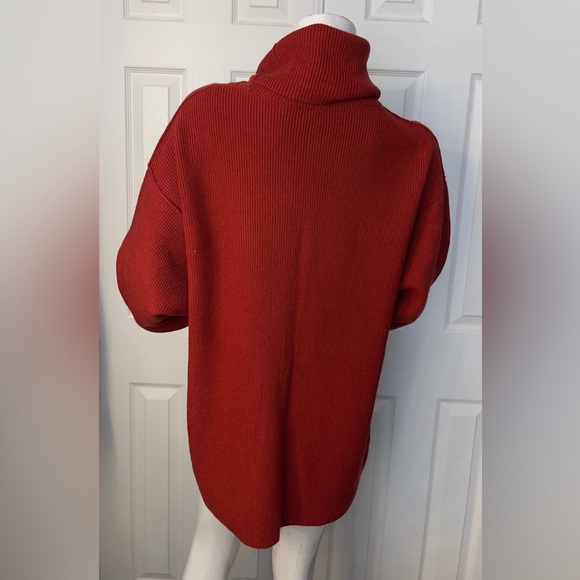 Free People Bold Red Turtleneck Sweater - Picture 2 of 8